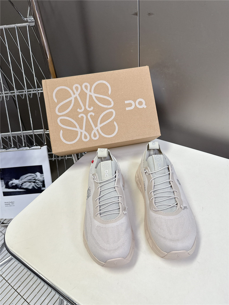 L0ew* + on cloudtilt 2.0 stretch sneakers in gray