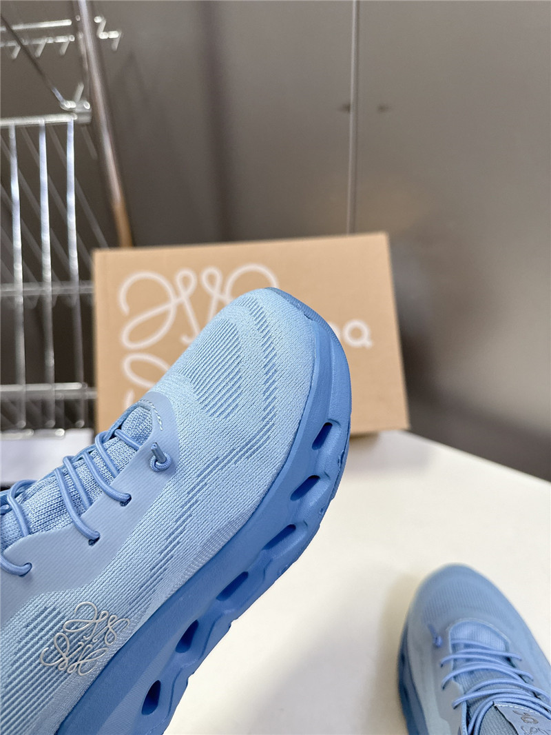 L0ew* + on cloudtilt 2.0 blue stretch sneakers