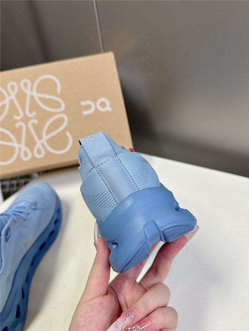 L0ew* + on cloudtilt 2.0 blue stretch sneakers