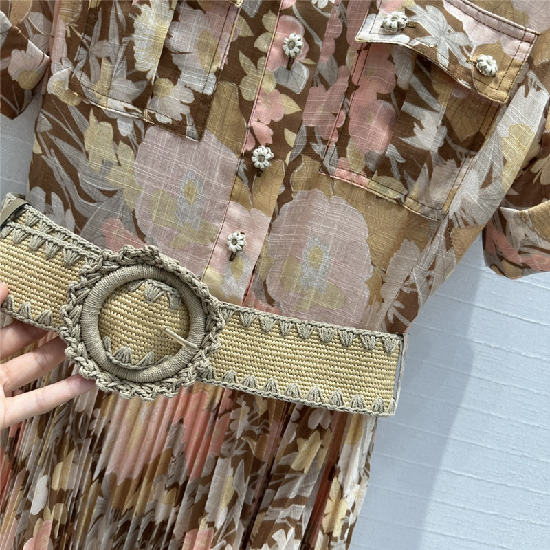 zimm cuffed short sleeves collar dress replica clothing sites