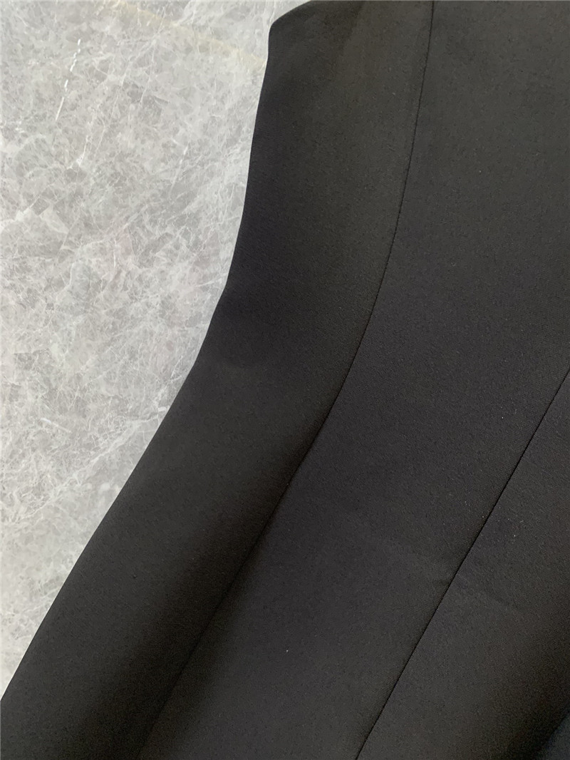 Balmain gold button sleeveless dress replica designer clothes