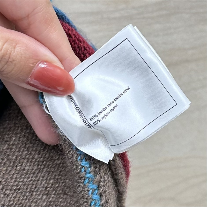 Ch**el colorblock embroidered knitted skirt replica d&g clothing