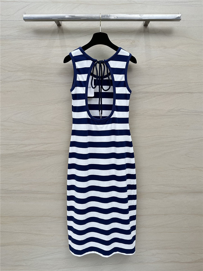 Moncler navy blue and white vest dress replicas clothes