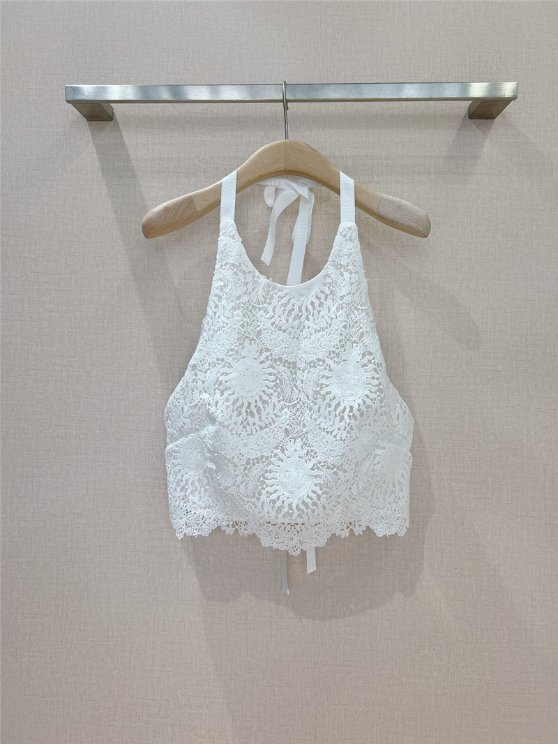 D10r water-soluble embroidered backless suspenders replica clothes