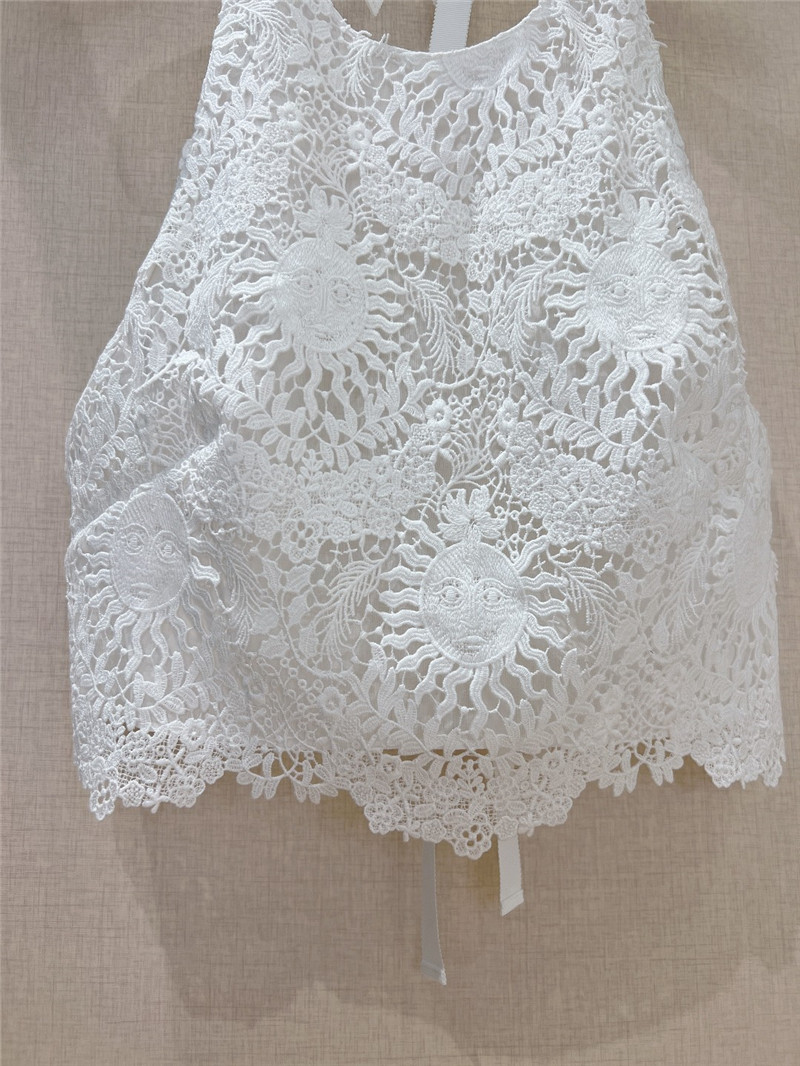 D10r water-soluble embroidered backless suspenders replica clothes