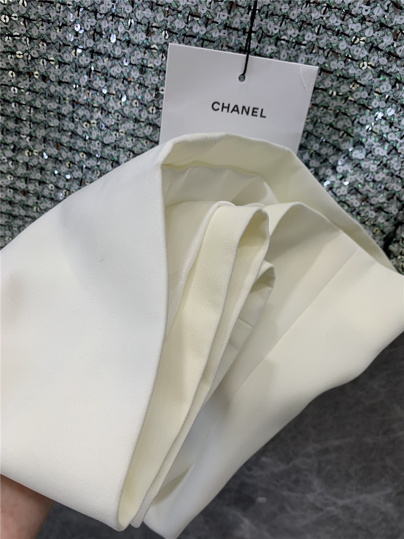 Ch**el sequined patchwork dress replica clothes