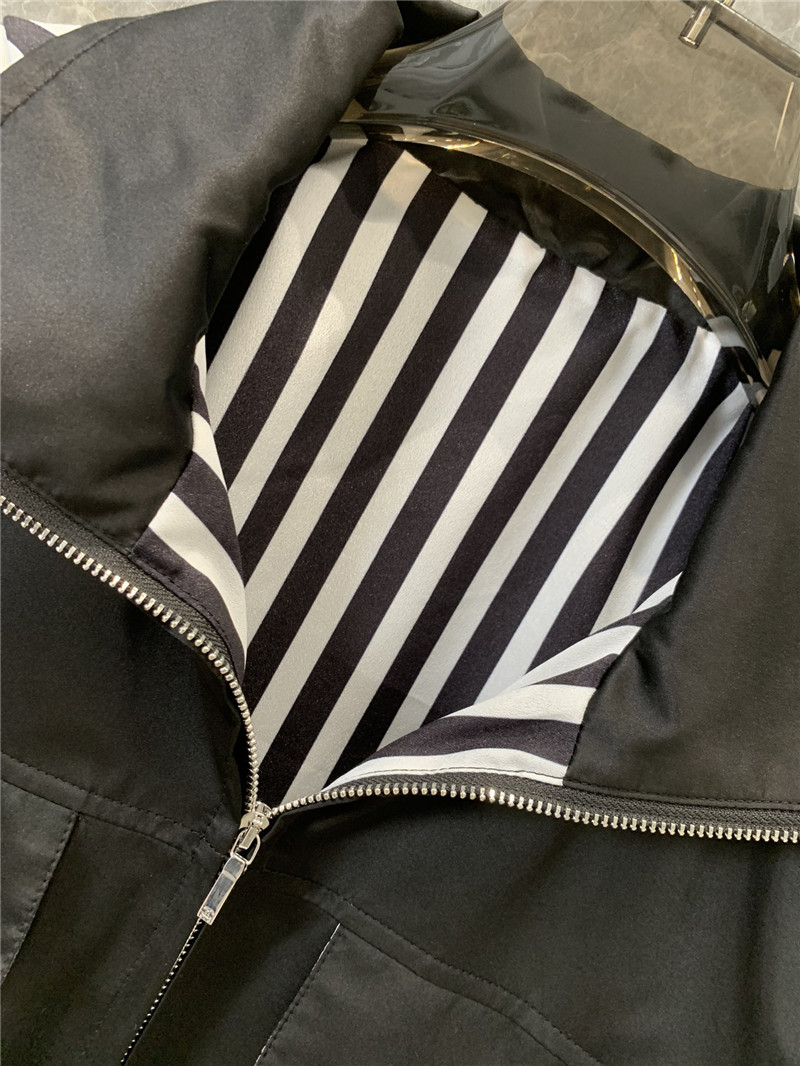 Ch**el hooded pocket zipper sun protection jacket replica clothes