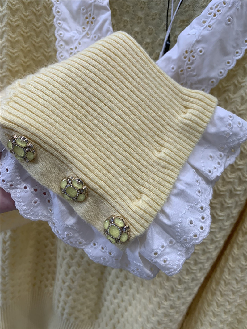 Ch**el v-neck cashmere long-sleeved sweater replicas clothes