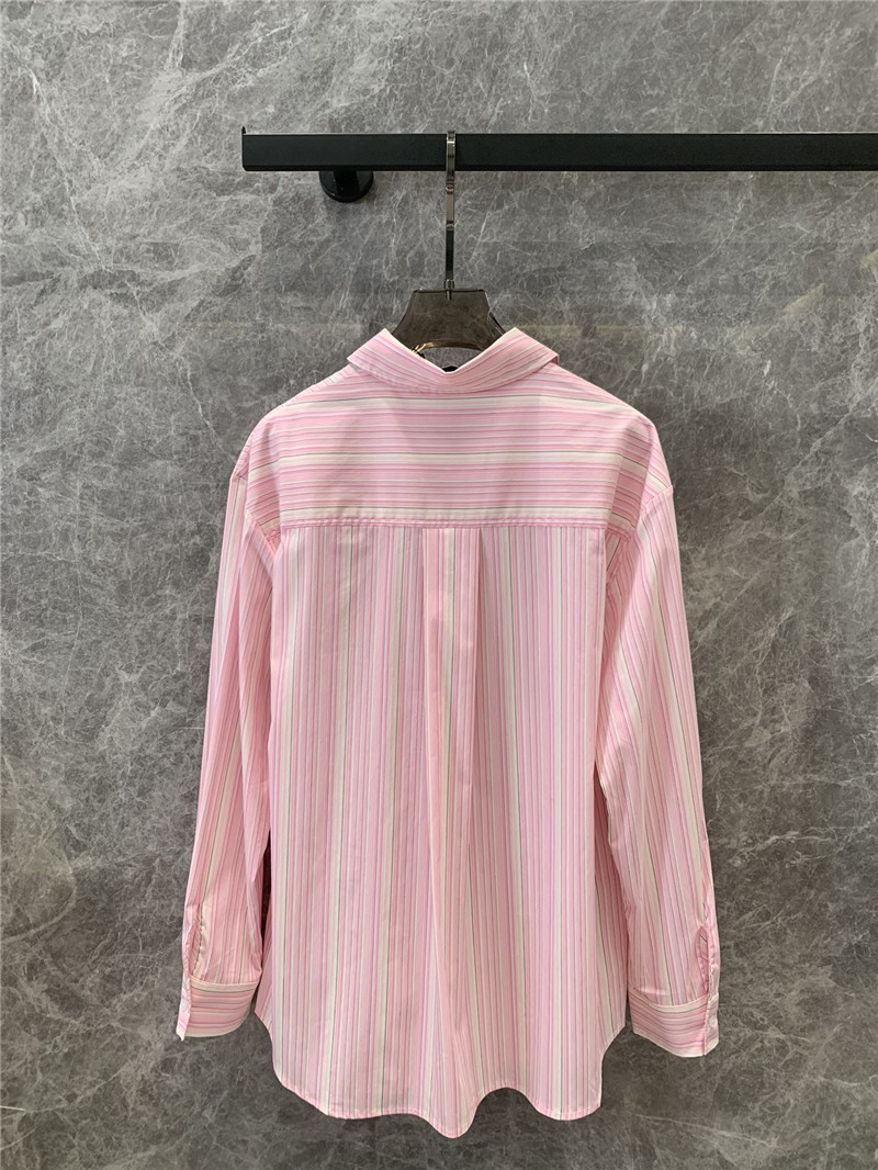 M1um1u striped long-sleeved shirt replica designer clothes