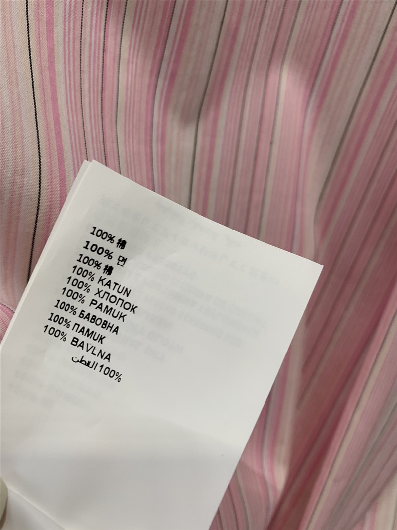 M1um1u striped long-sleeved shirt replica designer clothes