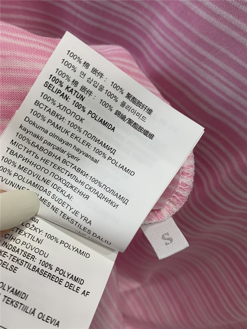 M1um1u micro logo striped round neck long sleeve replicas clothes