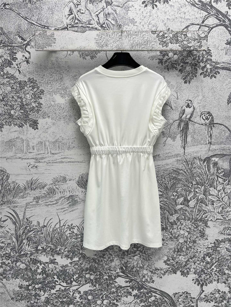 Ce1i*e lotus leaf sleeve vest dress replica designer clothes