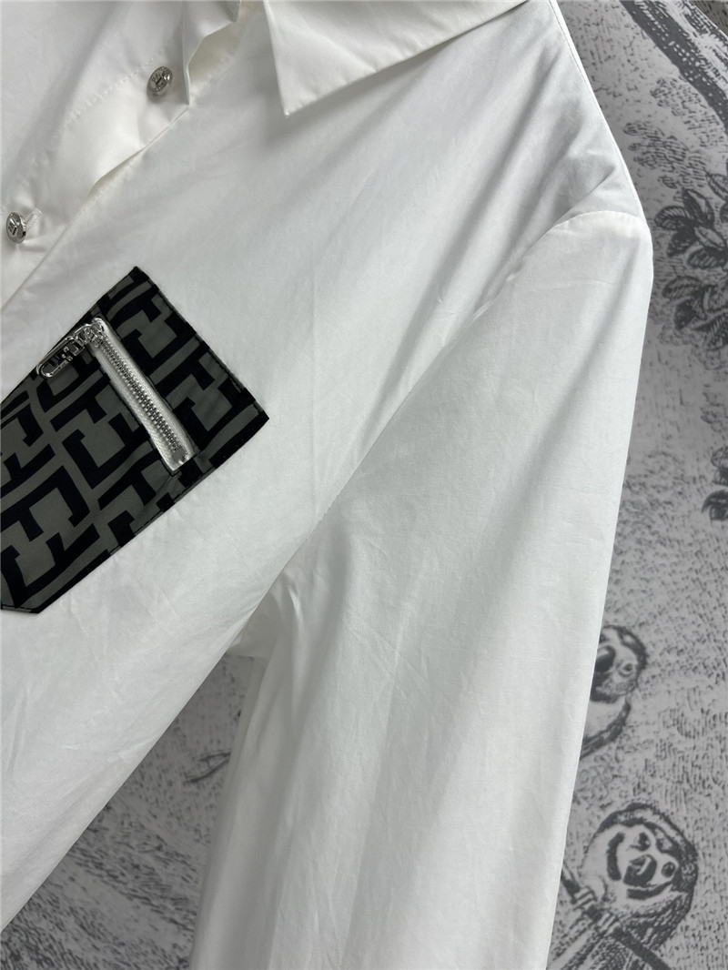 F**di double f print shirt replica designer clothes