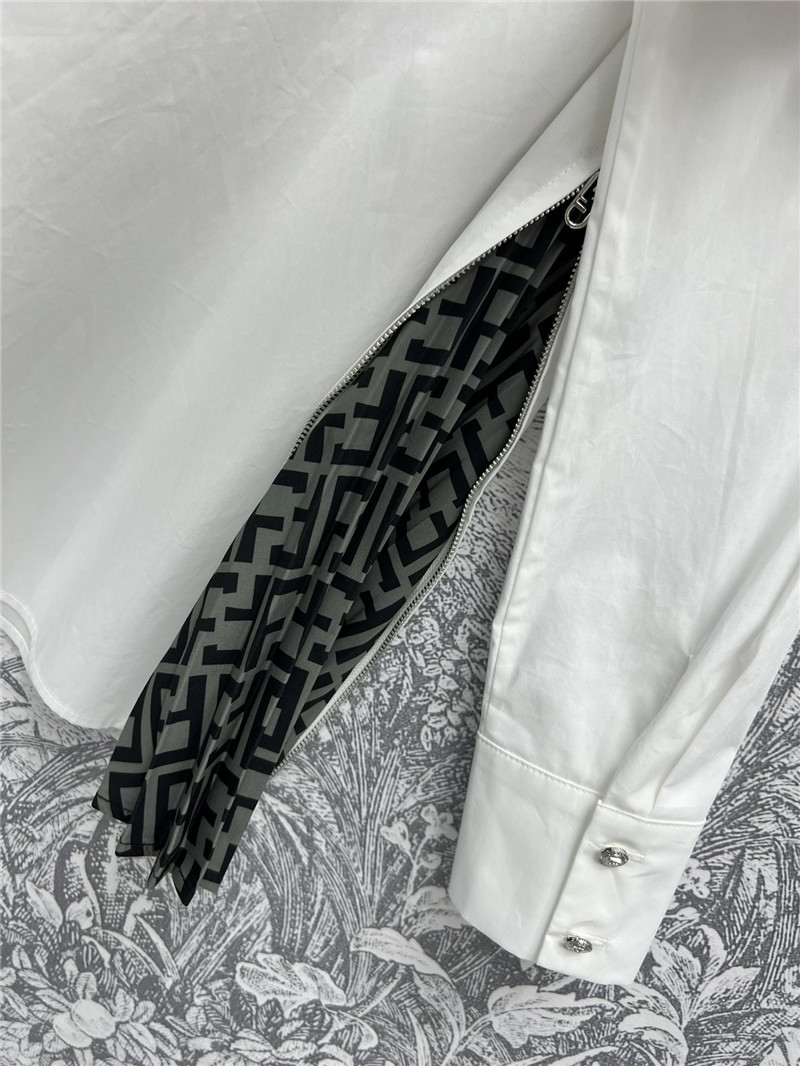 F**di double f print shirt replica designer clothes