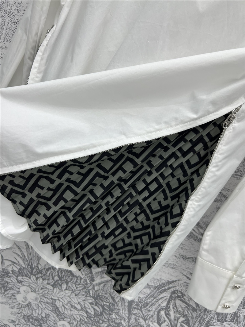 F**di double f print shirt replica designer clothes