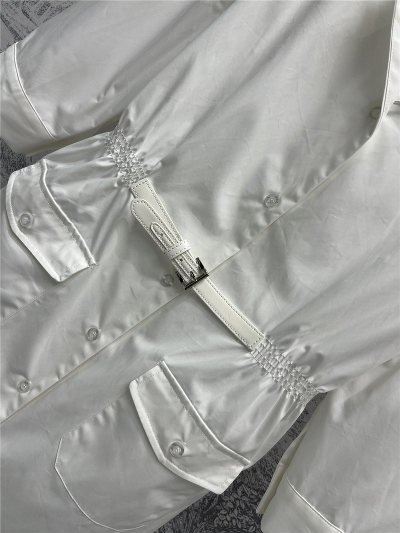 Pra*a suit collar half sleeve shirt replica clothes