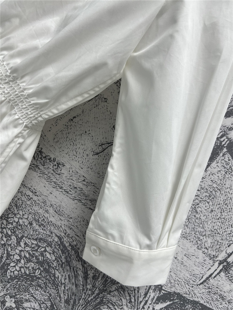 Pra*a suit collar half sleeve shirt replica clothes