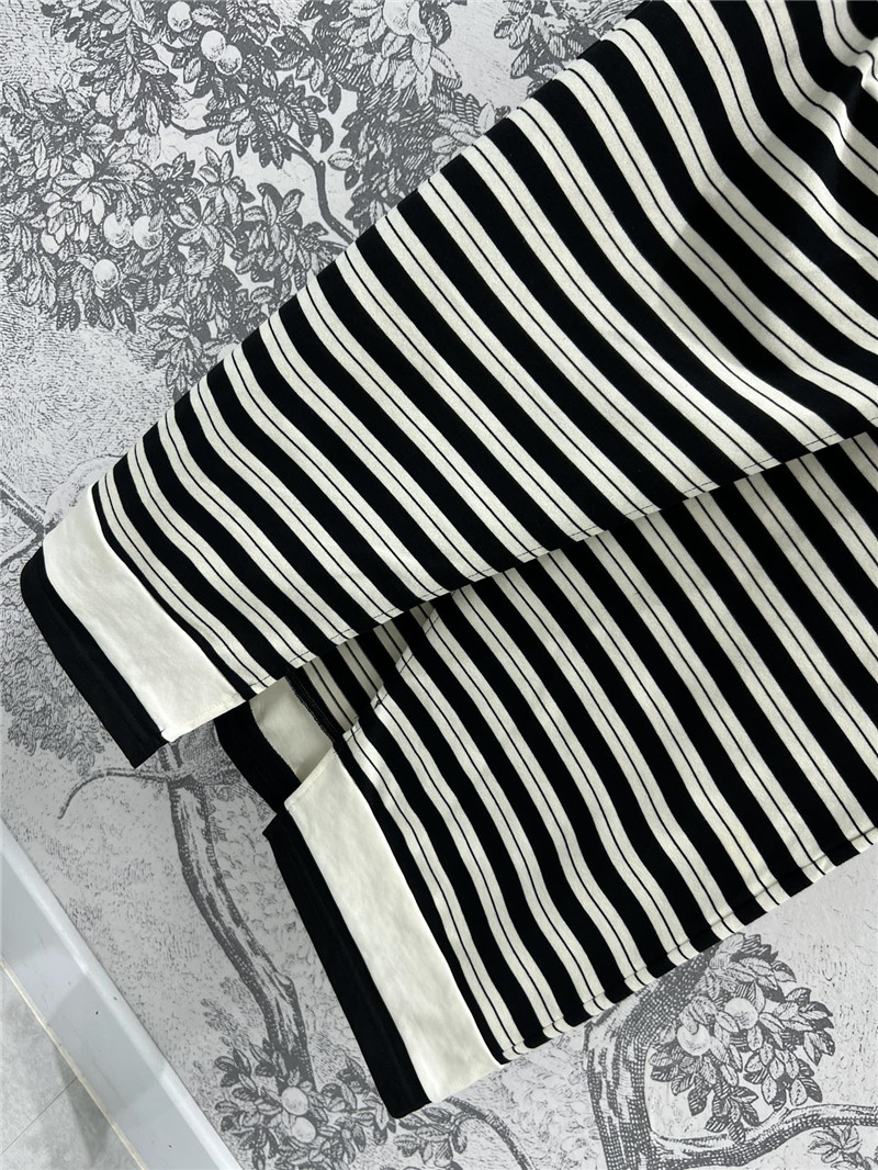 L0ew* striped wrap dress replica designer clothes