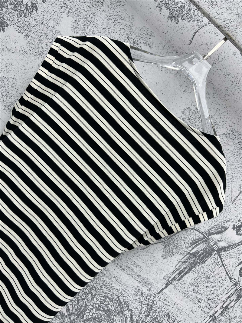 L0ew* striped wrap dress replica designer clothes