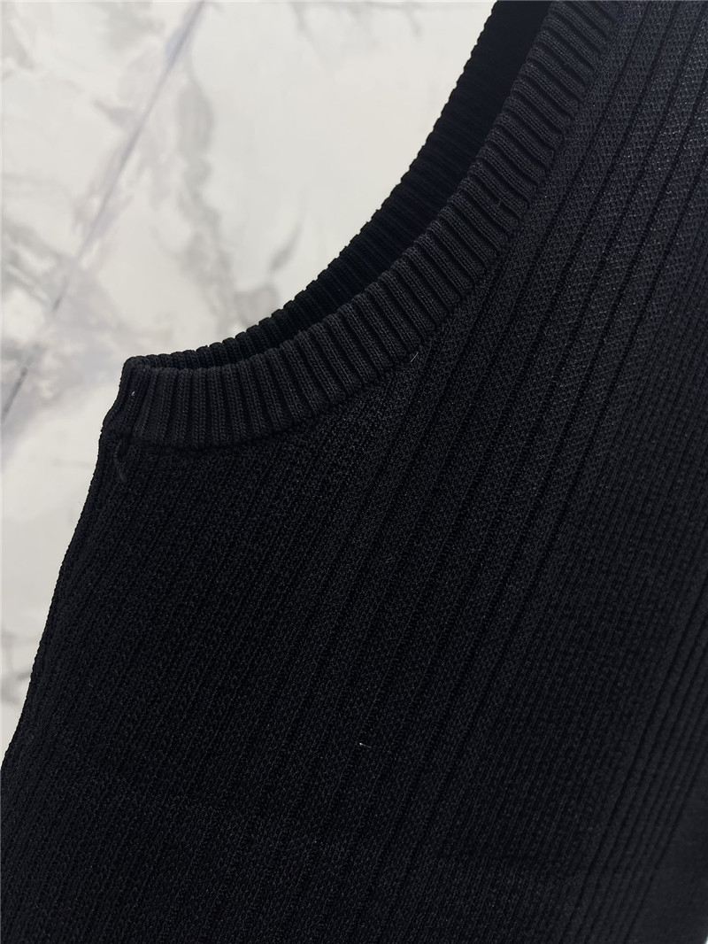 F**di pit stripe knit vest replica d&g clothing