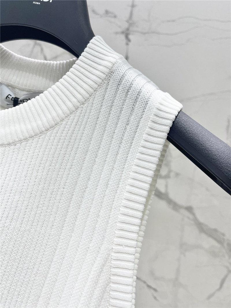 F**di pit stripe knit vest replica d&g clothing