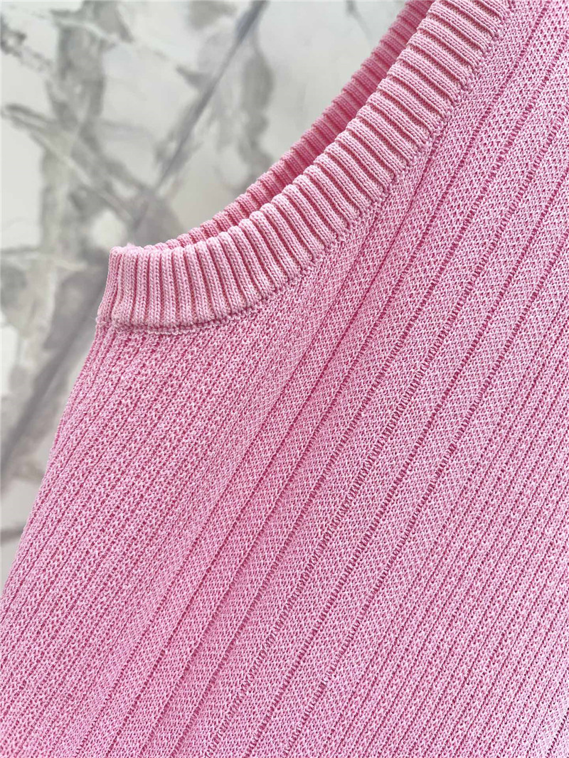 F**di pit stripe knit vest replica d&g clothing