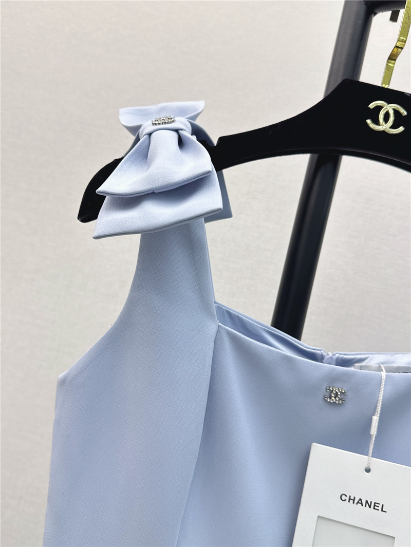 Ch**el new bow little black dress replica designer clothes