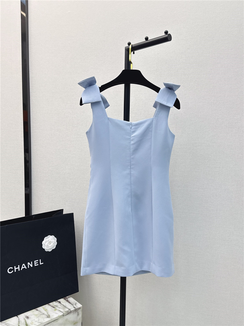 Ch**el new bow little black dress replica designer clothes