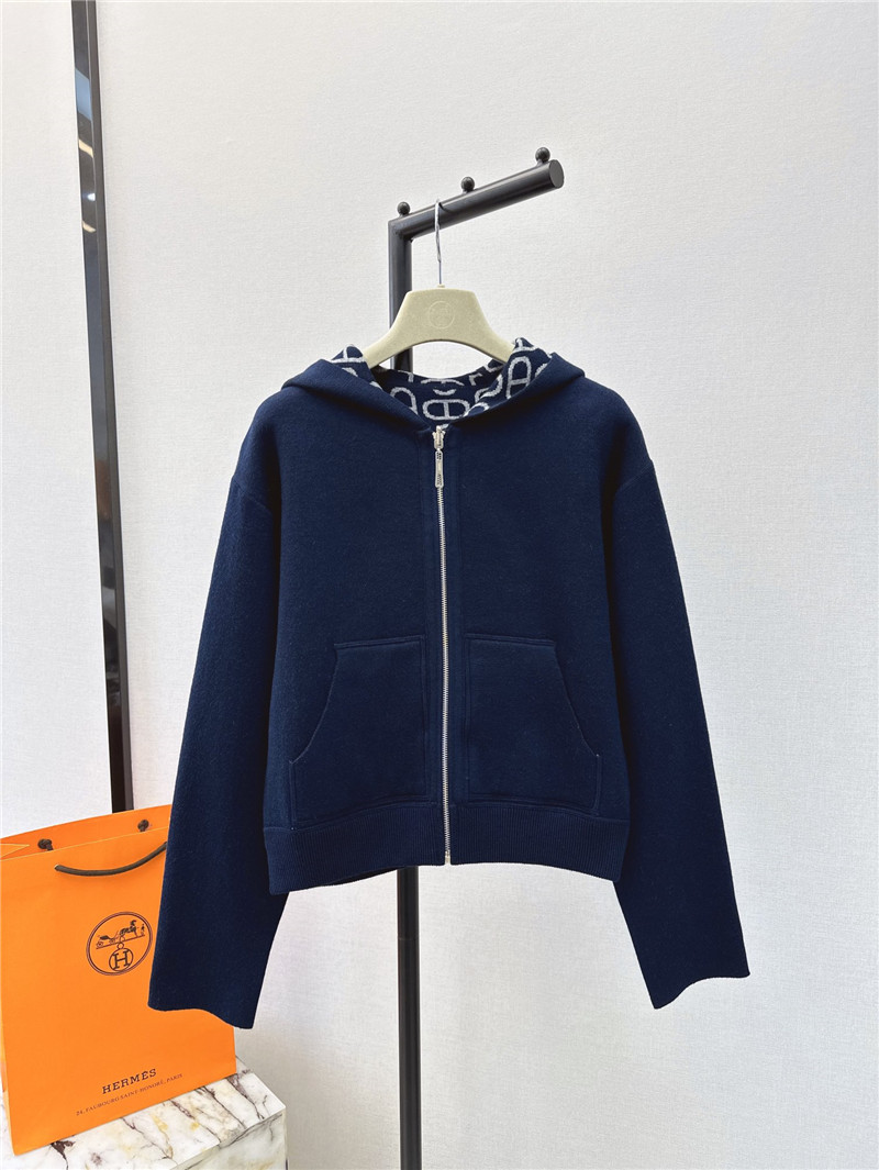 H**me5 reversible hooded knitted jacket replica d&g clothing