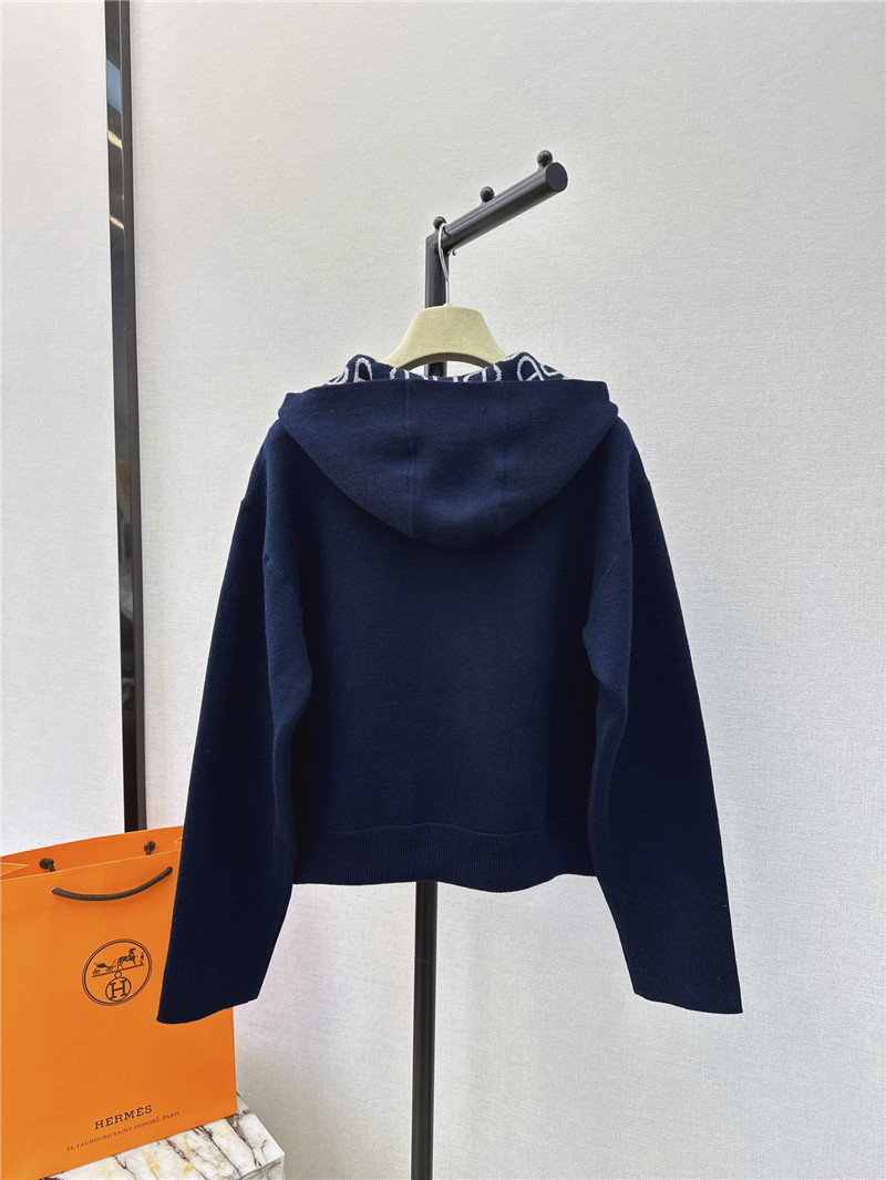 H**me5 reversible hooded knitted jacket replica d&g clothing