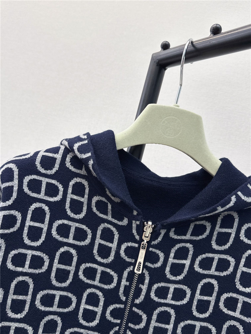 H**me5 reversible hooded knitted jacket replica d&g clothing