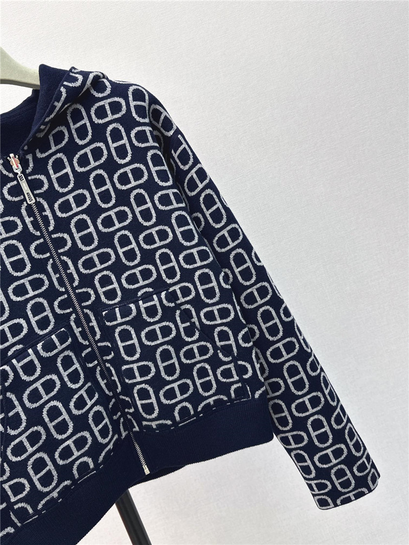 H**me5 reversible hooded knitted jacket replica d&g clothing