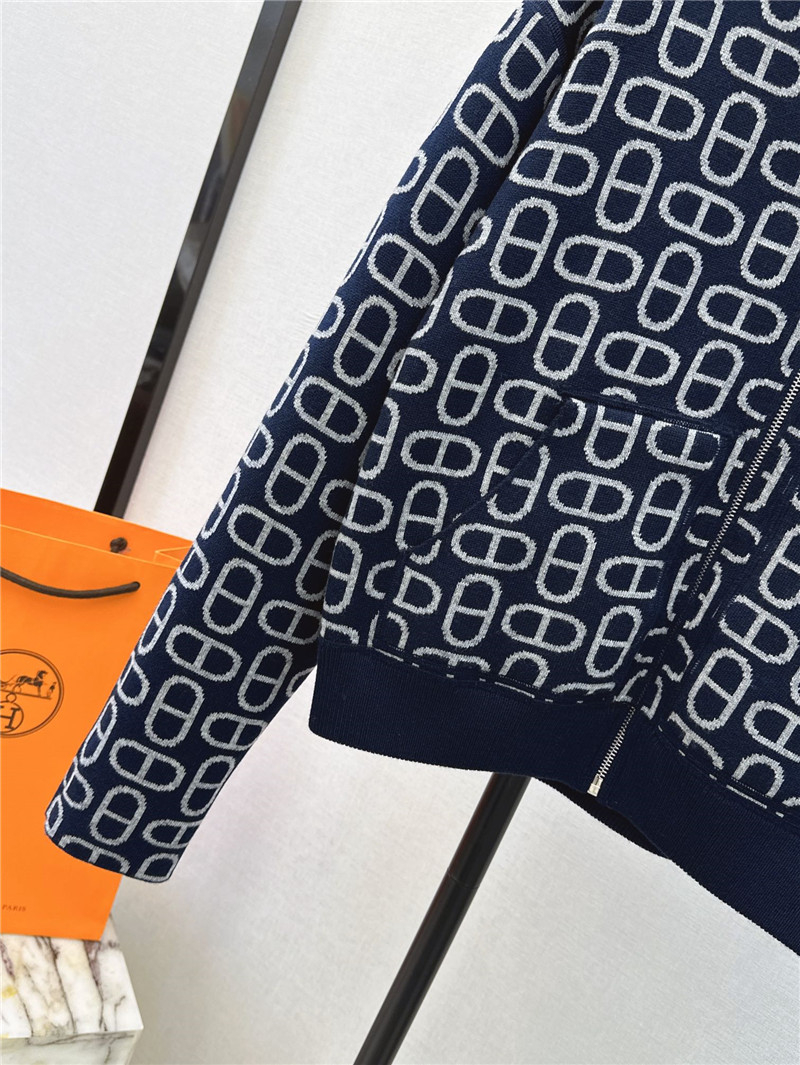 H**me5 reversible hooded knitted jacket replica d&g clothing