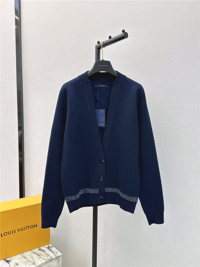 l0vis Vvtt0n lv double-sided v-neck knitted cardigan replica clothes