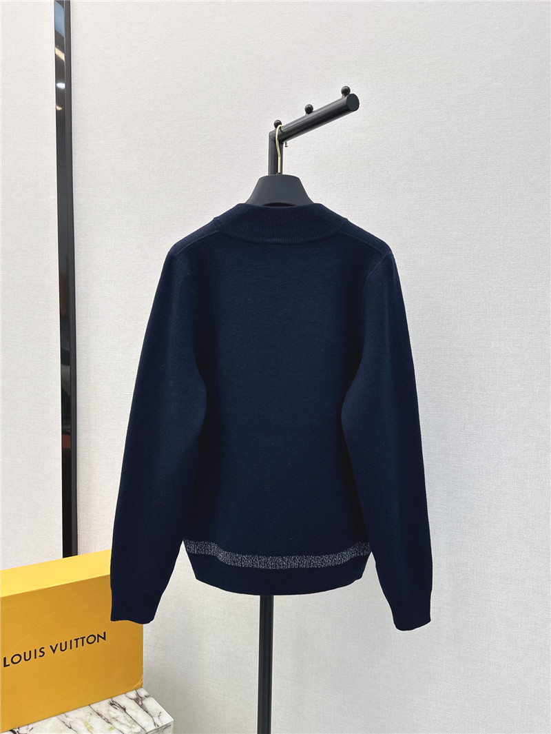 l0vis Vvtt0n lv double-sided v-neck knitted cardigan replica clothes