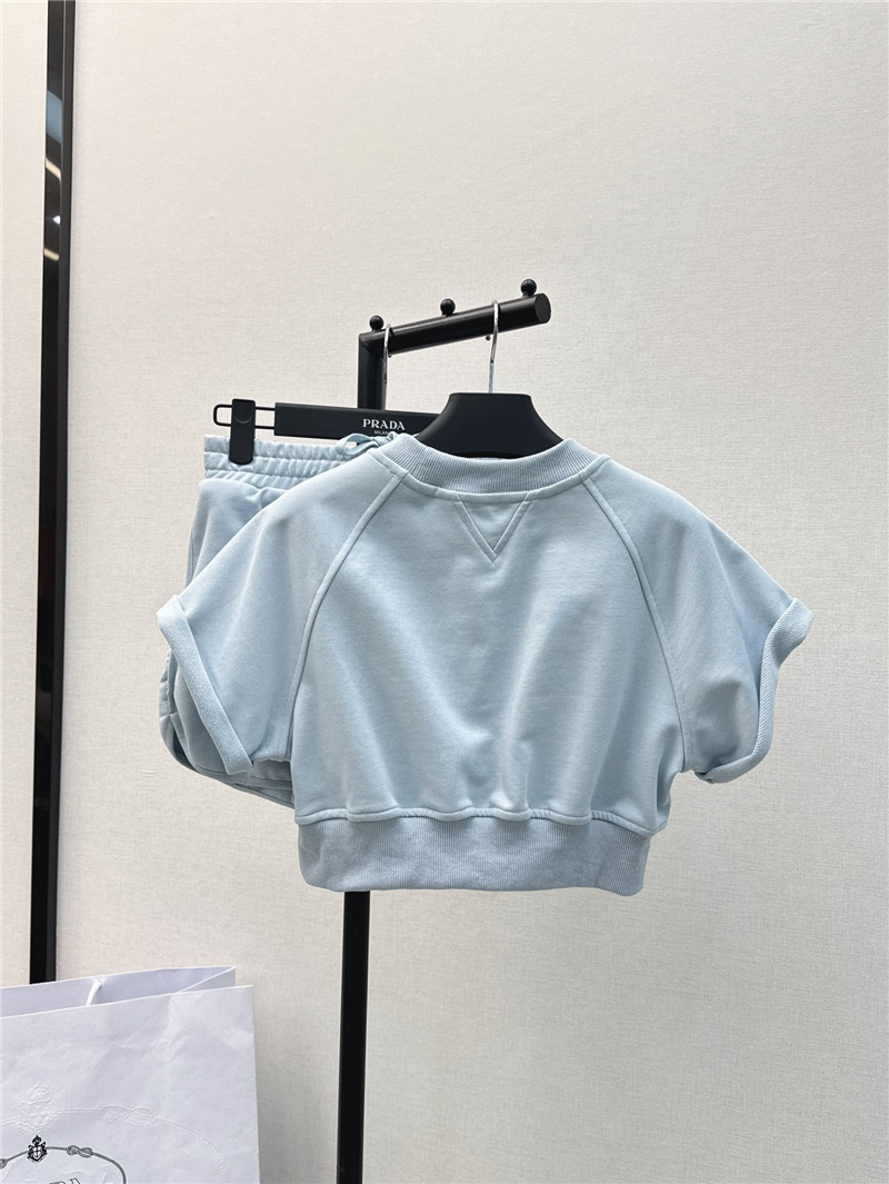 Pra*a new baby blue leisure suit replica clothing