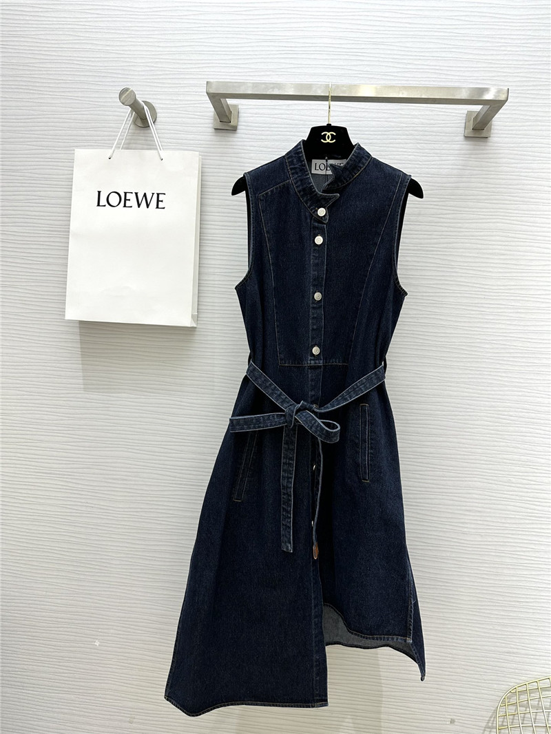 L0ew* vintage washed denim dress replica clothing sites