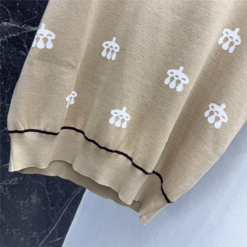 H**me5 mors jouets embroidered short-sleeve sweater