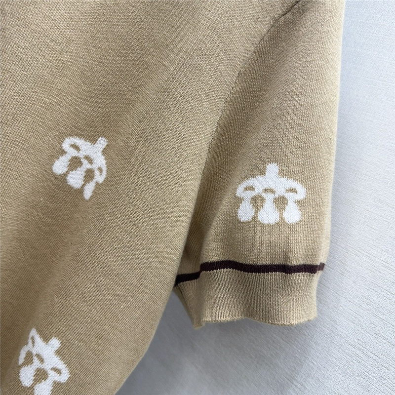 H**me5 mors jouets embroidered short-sleeve sweater