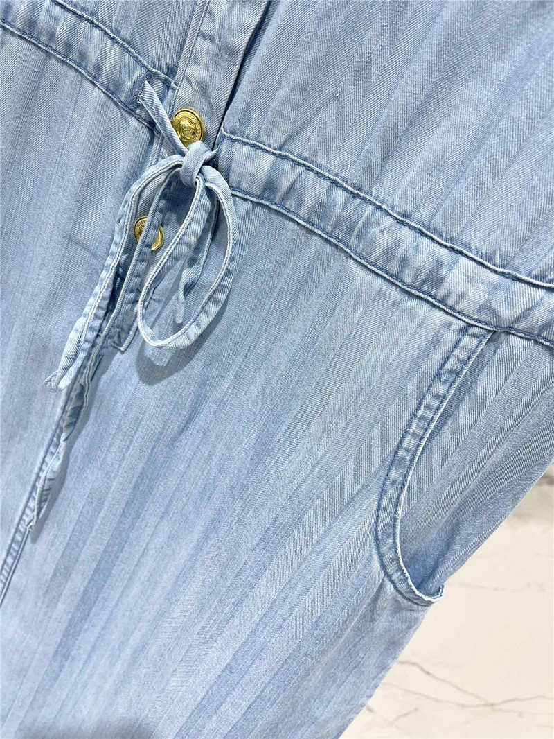 Versace tencel denim dress replica designer clothes