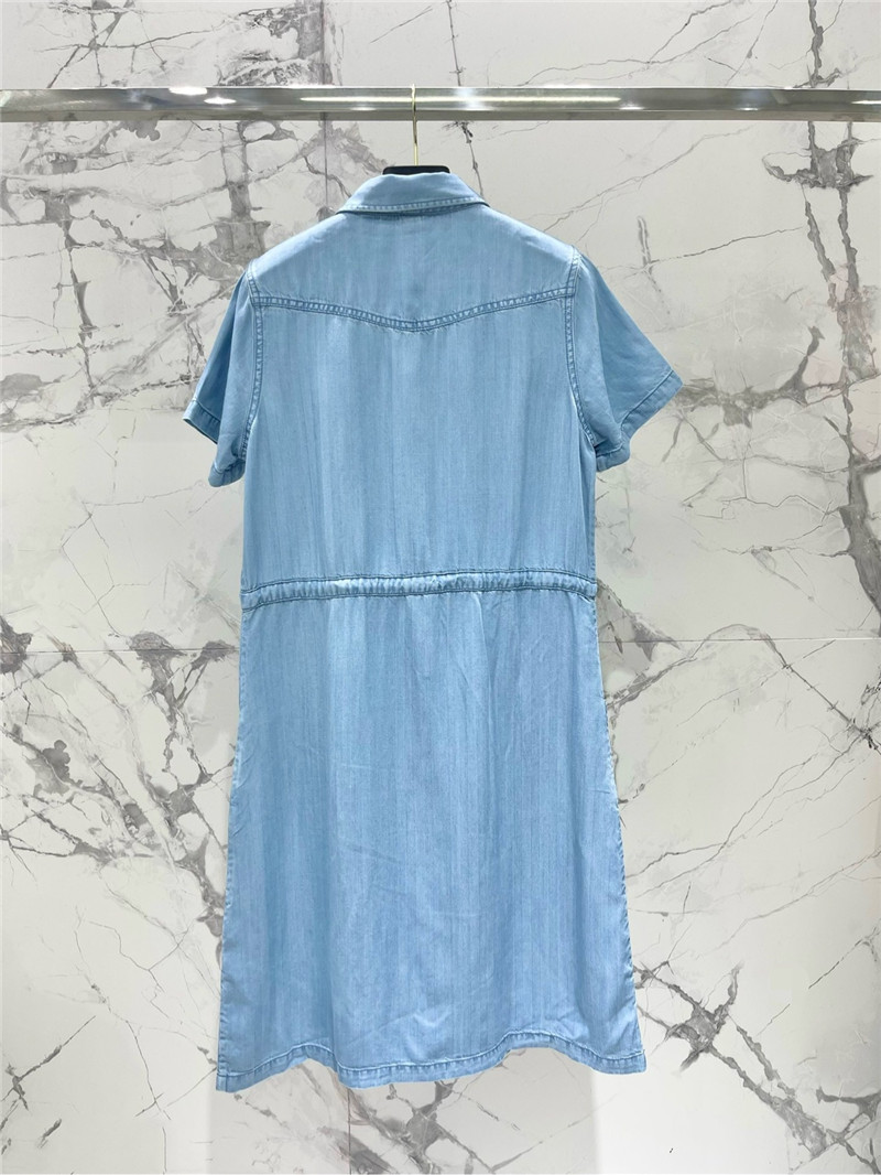 Versace tencel denim dress replica designer clothes