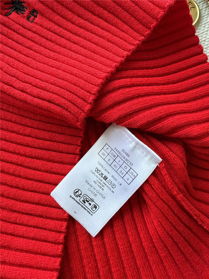 D10r knitted striped short-sleeved top replica clothes