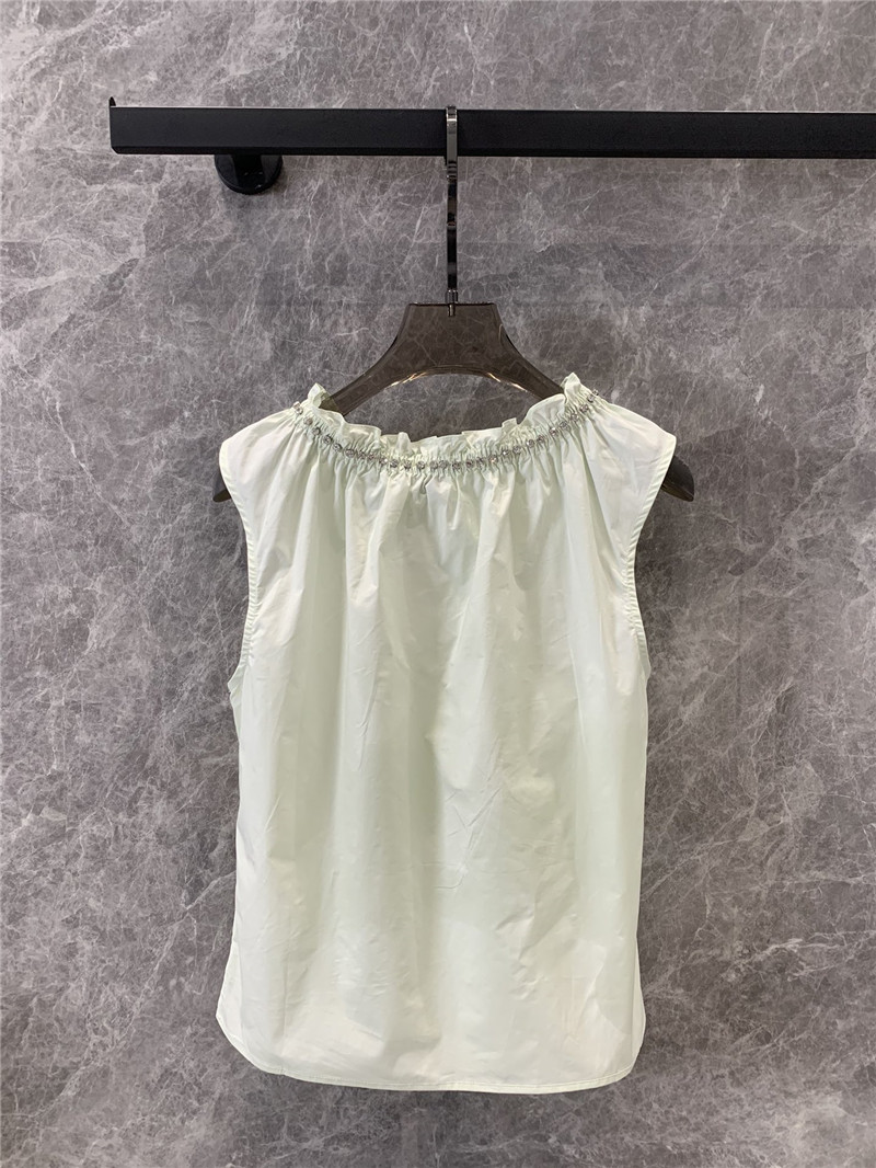 D10r bee embroidered sleeveless shirt replica clothing