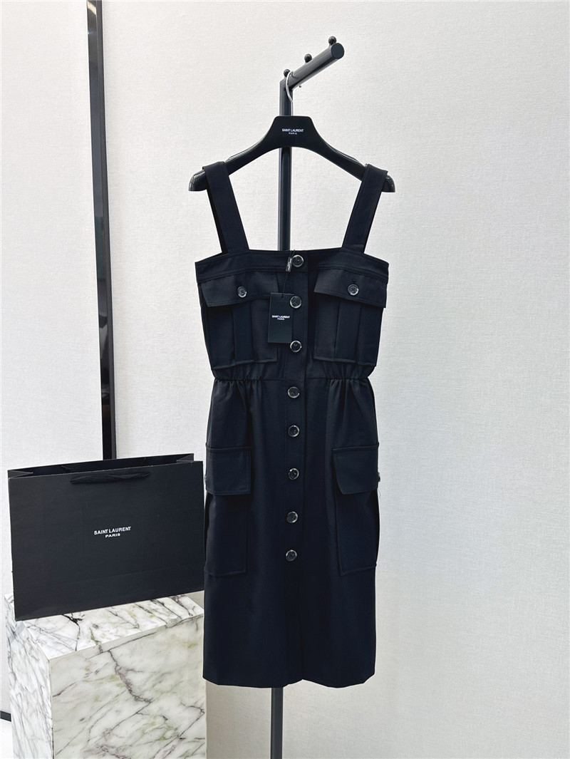 Y51 workwear style sling tube dress replica clothing