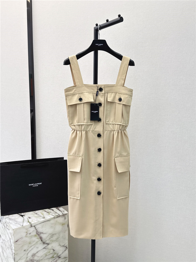 Y51 workwear style sling tube dress replica clothing