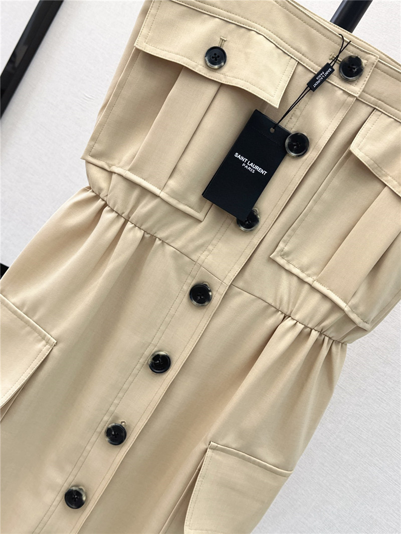 Y51 workwear style sling tube dress replica clothing
