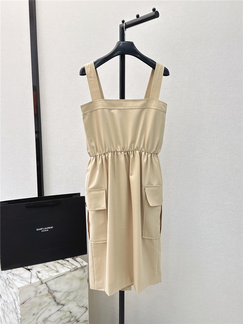 Y51 workwear style sling tube dress replica clothing