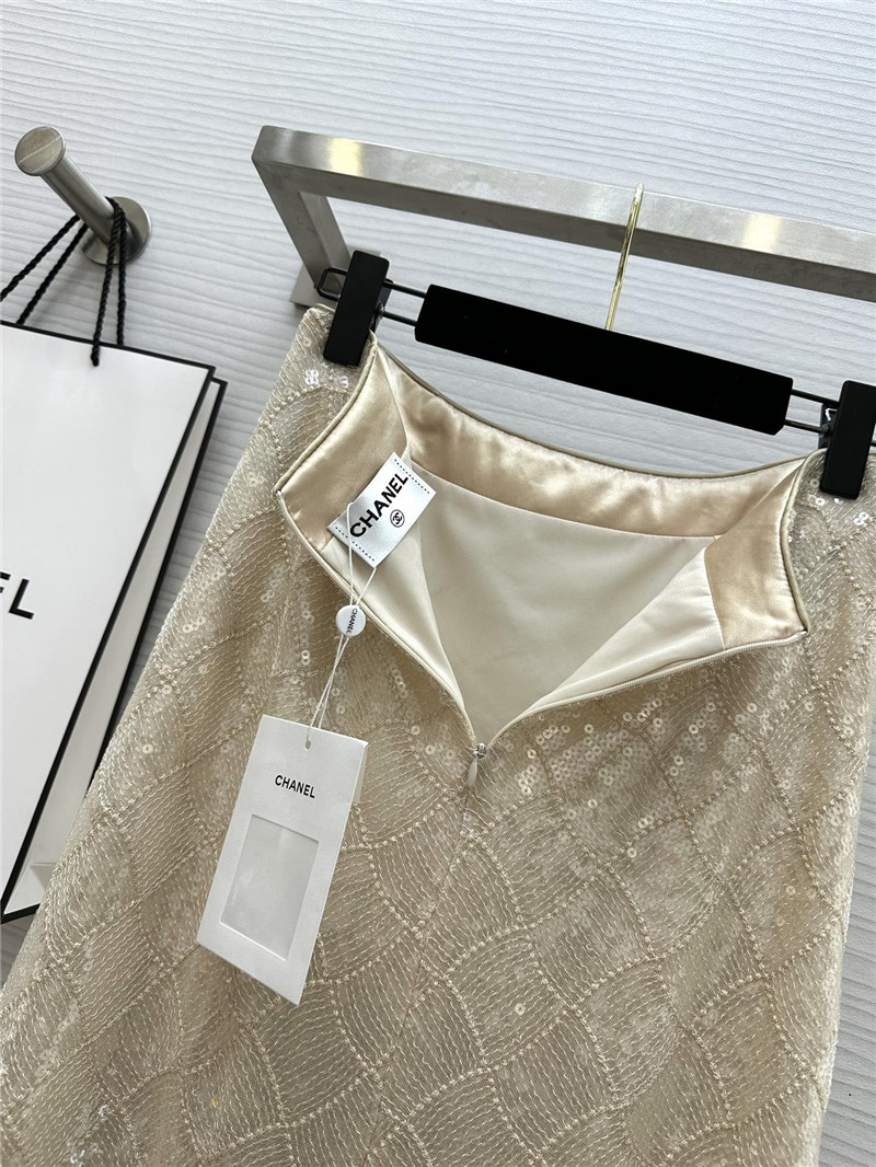 Ch**el sequined hip skirt replica designer clothes