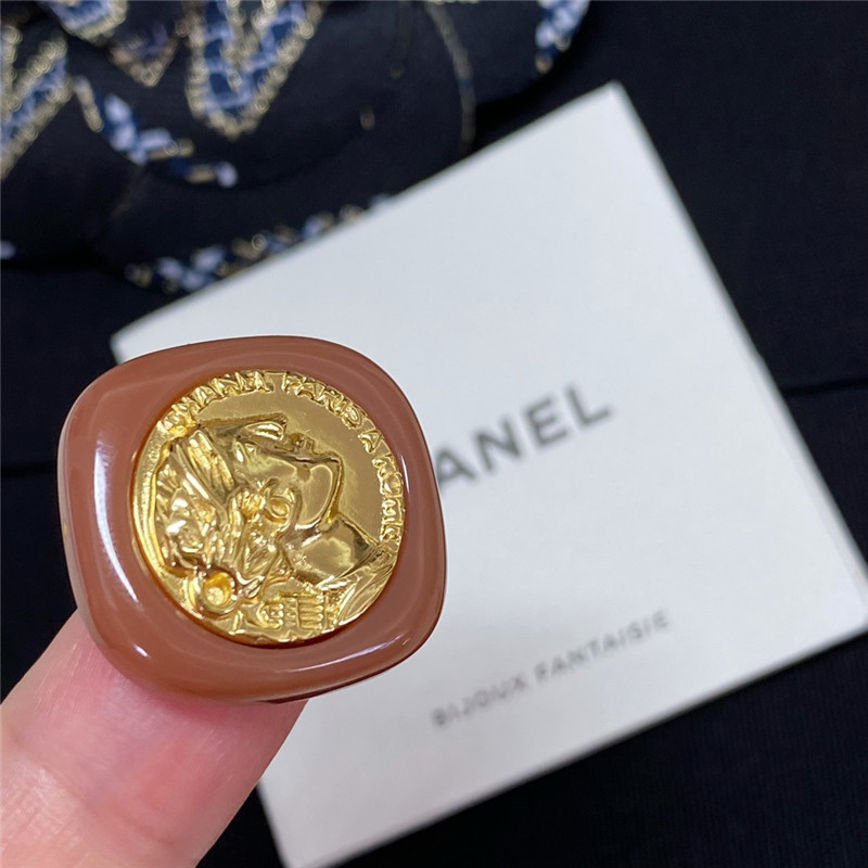 Ch**el vintage coin earrings