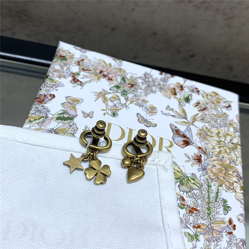 D10r vintage cd hanging multi-accessories earrings